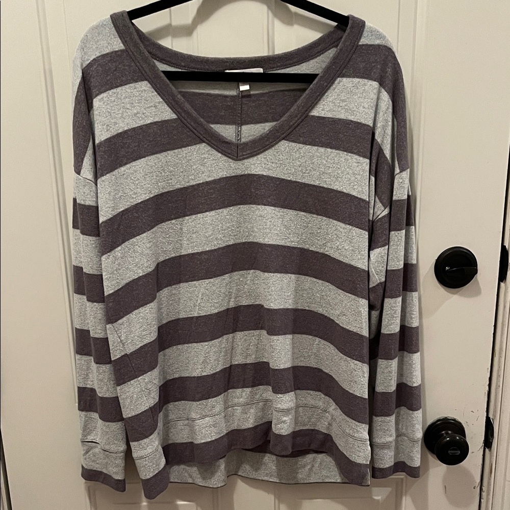 Striped V-Neck sweater